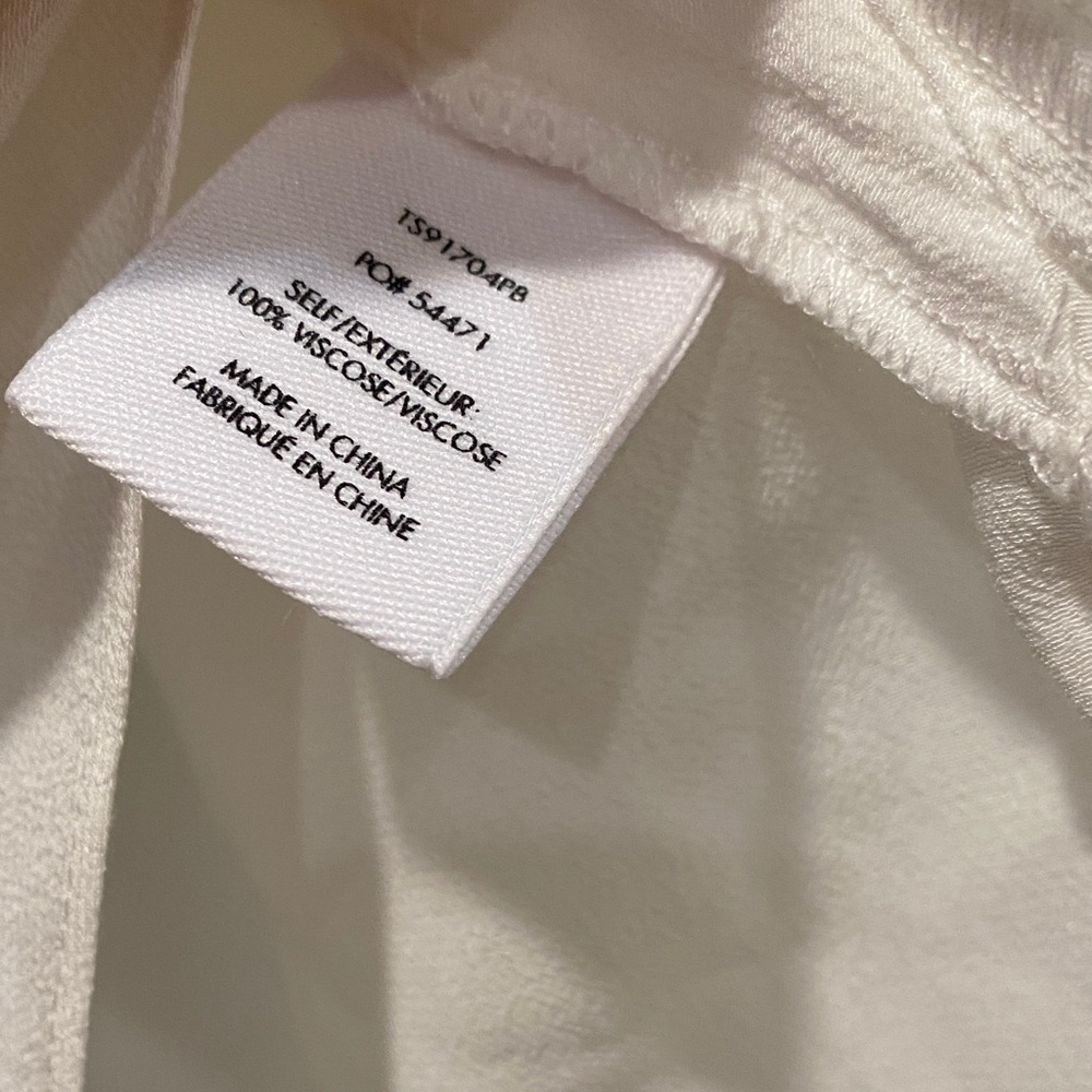 Derek Lam 10 Crosby white Ruffle Sleeve Blouse Size 6 - Picture 5 of 5